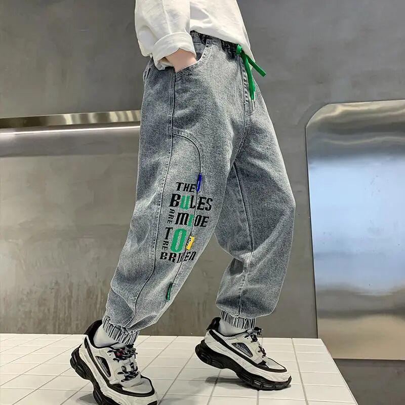 Jeans 412Y Boys Spring and Autumn Season Big Boys' Pants Style Handsome Fashionable Long 230905