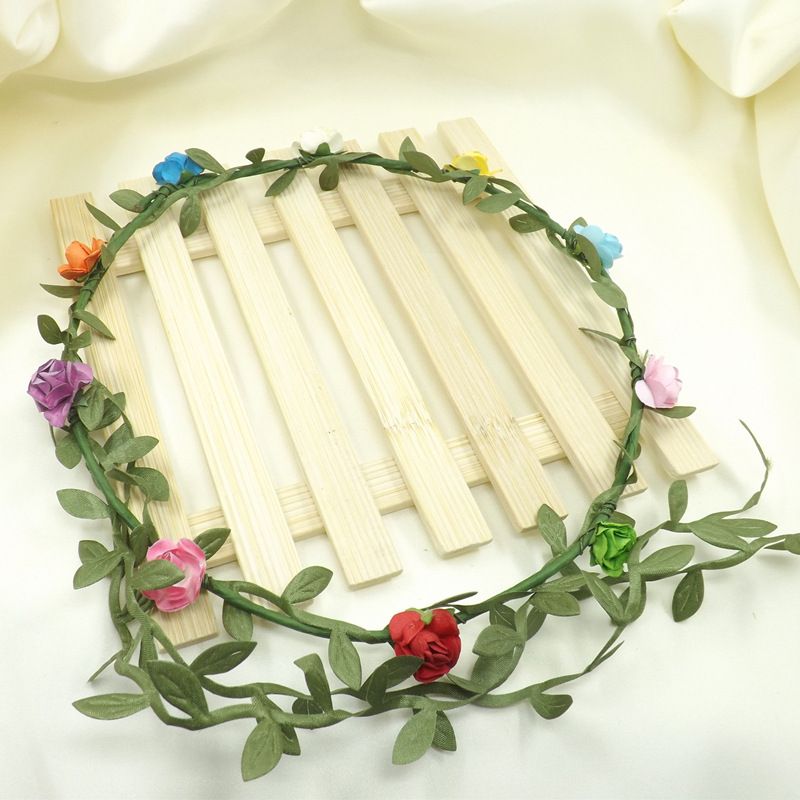Fairy Leaves Rattan Wedding Garlands Bridesmaid Bridal Headband Flower Crown Bohemia Beach Head Flower Girl Accessories ZZ