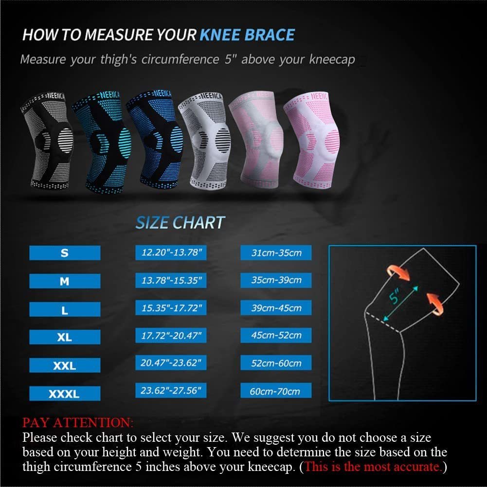 Elbow Knee Pads NEENCA Copper Knee Brace Knee Support with Patella Gel Pad Side Stabilizers for Knee Pain Sport Arthritis ACL Joint Pain Relief 230905