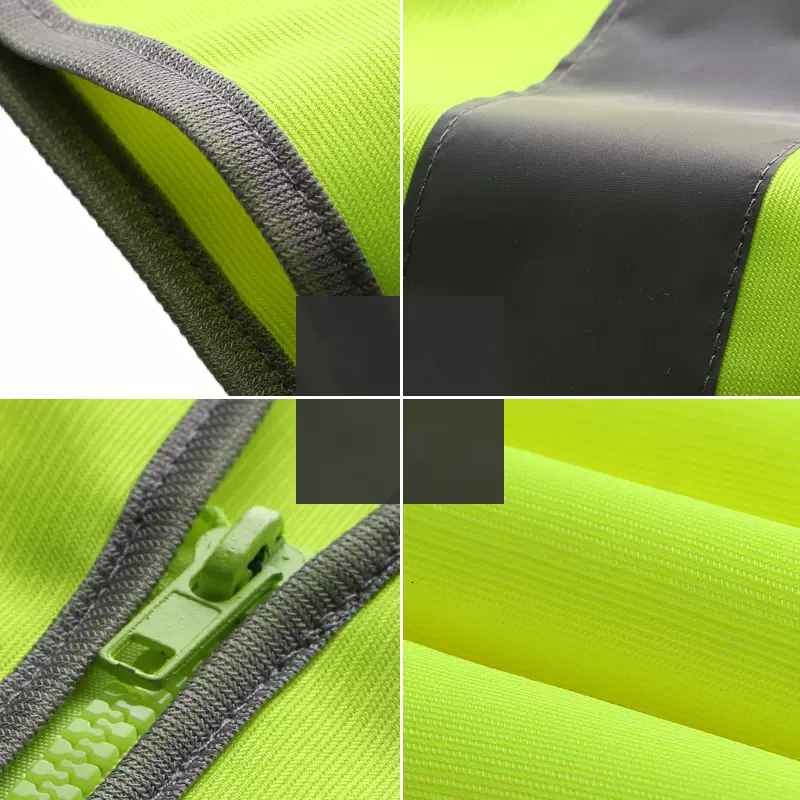 Men's Vests Custom Safety Vest Reflective with Pockets Zipper Front Work Your Hi Vis Viz High 230905