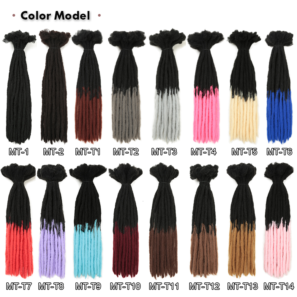 Human Hair Bulks Handmade Dreadlocks Crochet Hair Synthetic Straight Faux Locs Hair Extentions Whosale For Men And Women Fashion Heymidea 230906