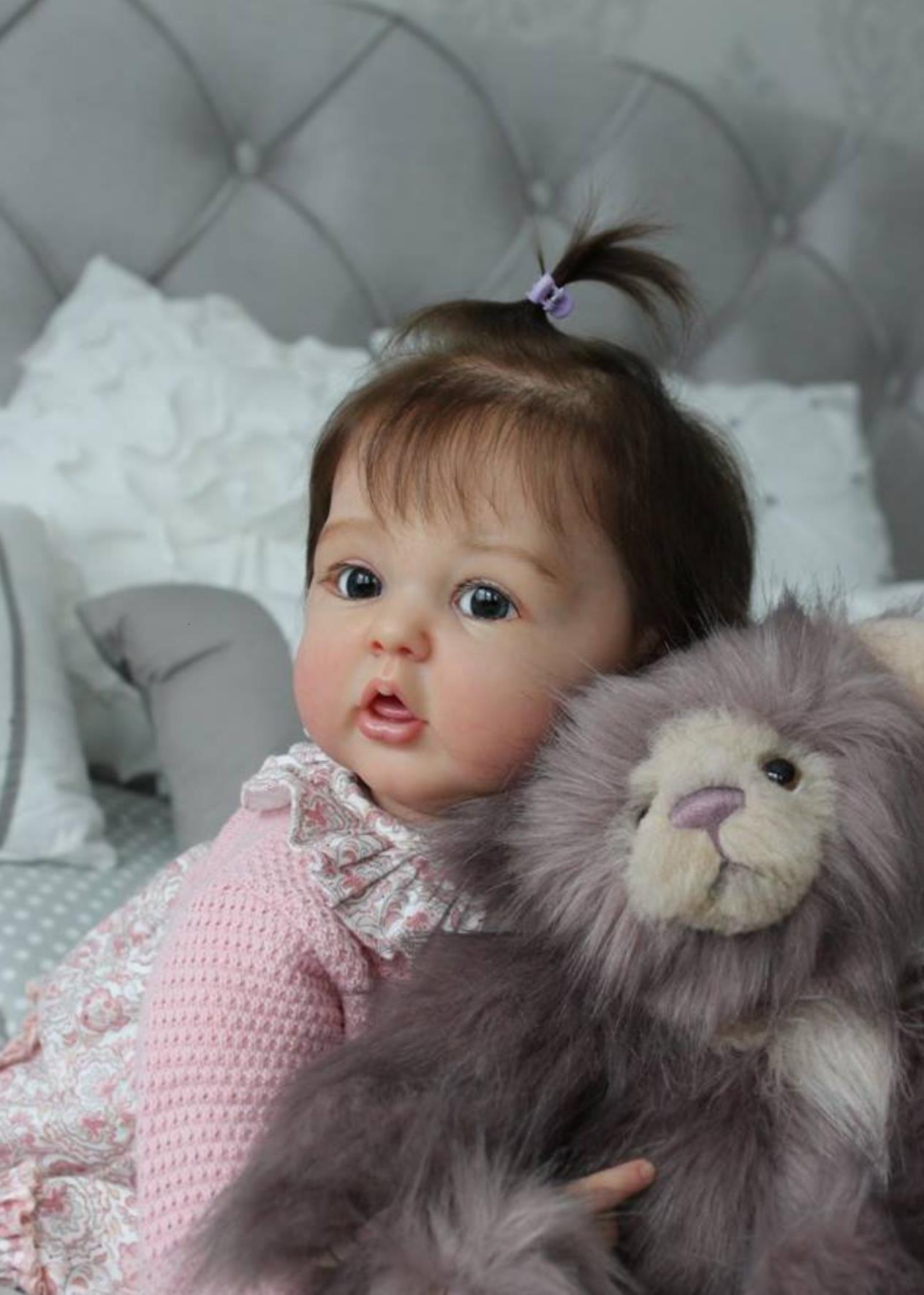 Dolls BZDOLL Dua Versi 50Cm 60Cm Bayi Terlahir Kembali 3D Cat Kulit dengan Vena Realistis Silikon Boneka Mainan Buatan Tangan Putri Balita Bebe 230905