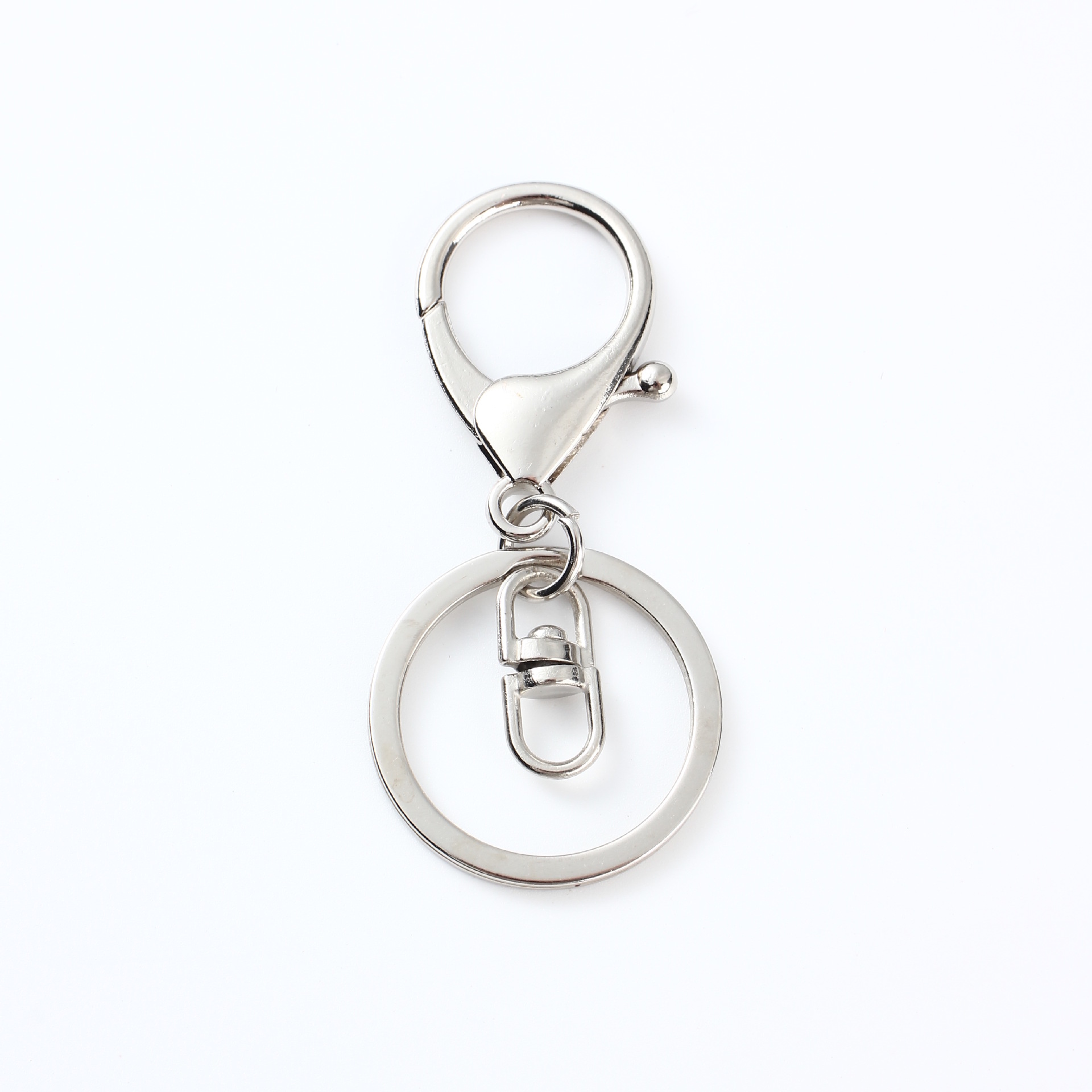 Silver/Gold Biger Lobster Clasp Tone Key Chains & Key Rings Round Split keychain Car Key Rings