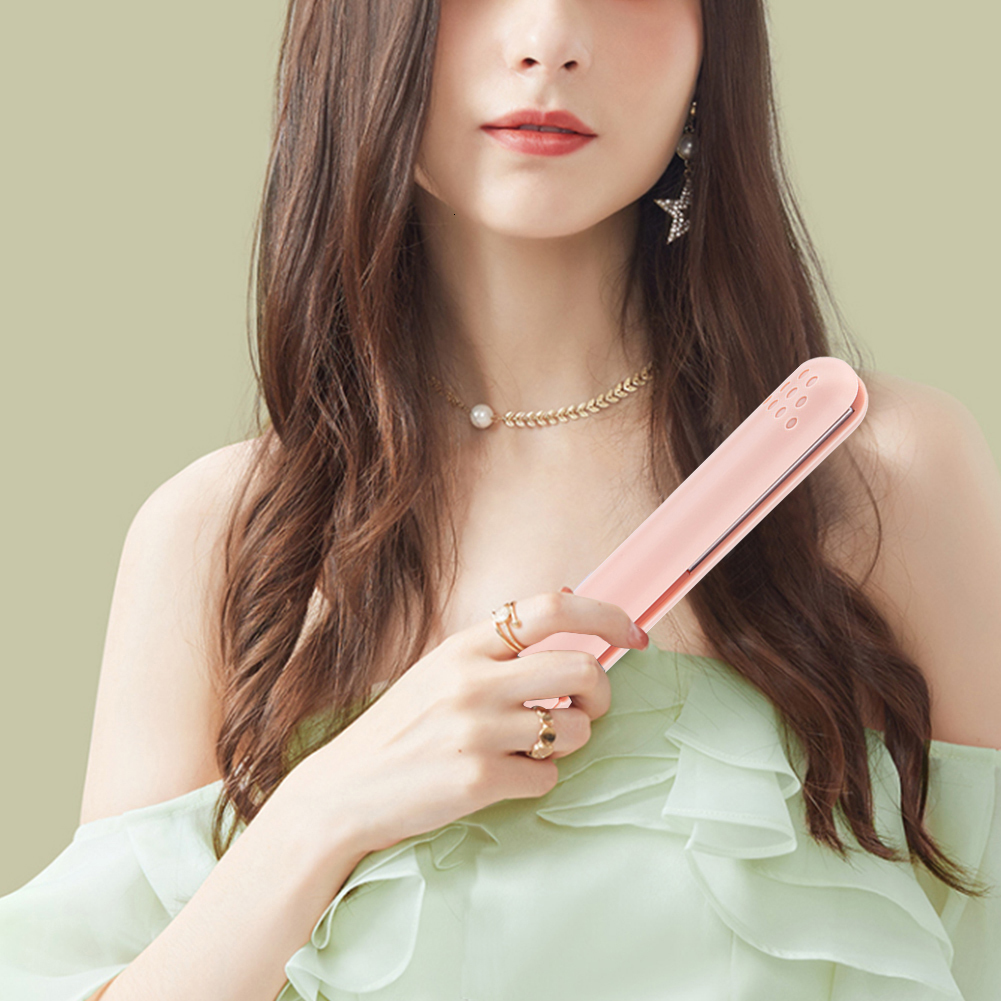 Hair Straighteners Portable Mini Straightener Iron Curler Dualpurpose Girls Curling Styling Tools DIY Home 230906