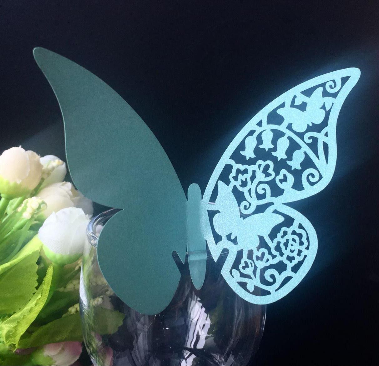 Laser Cut Place Cards With Butterfly Paper Cutting Name Party Place Wedding Decorations ZZ