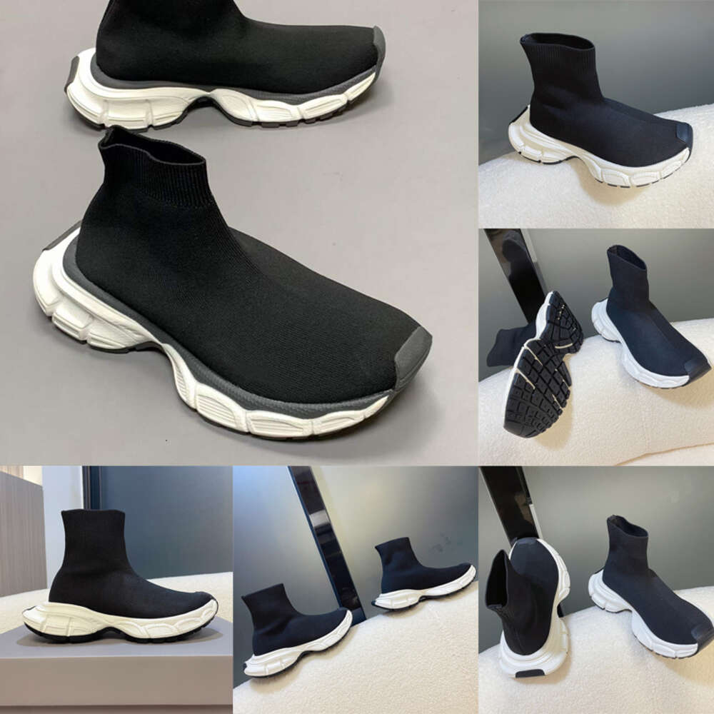 Men Sock Shoes Sports 3XL Sneakers Women Boots Running Knit Mid-top Trainer Casual Shoes 36-46 With Box NO467