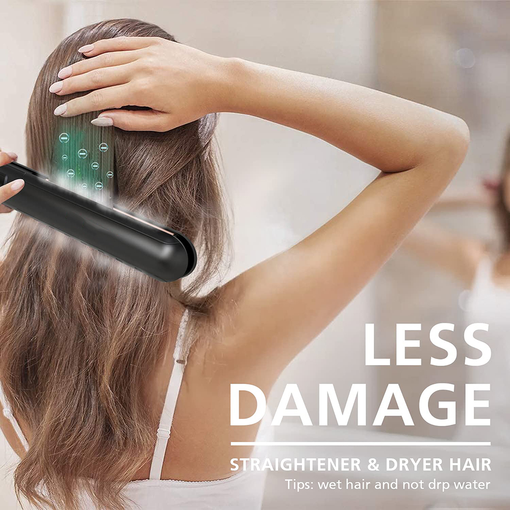 Hair Straighteners Negative Ion Electric Splint Straightener Flat Iron Curling Straightening Irons Professional Plates 230906