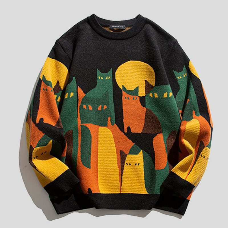 Men s Sweaters Mens Women Pull Knitted Sweater Sweatshirts Y2K Clothes Pullover Christmas Clothing Winter Jumper Knit Fleece For Men 230906