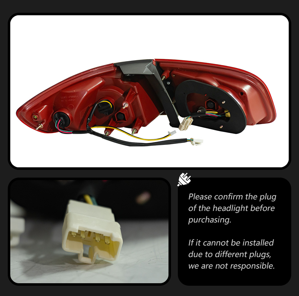 Auto Taillight For Hyundai Santa Fe 2006-2012 LED Running Lights Turn Signal Brake Car Modified Rear Lamp