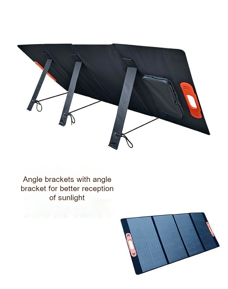 Portable Solar Panel 100W 150W 300W 400W 500W 600W With Dual 5v USB 18v DC Output Monocrystalline Solar Charger Foldable For Generator 12v Power Stati