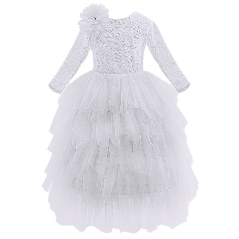 Girl s Dresses Wedding Girl Backless Lace Flower Princess Dress Baby Kids Floor Long Children Clothing Party Gown Vestidos Clothes 230906