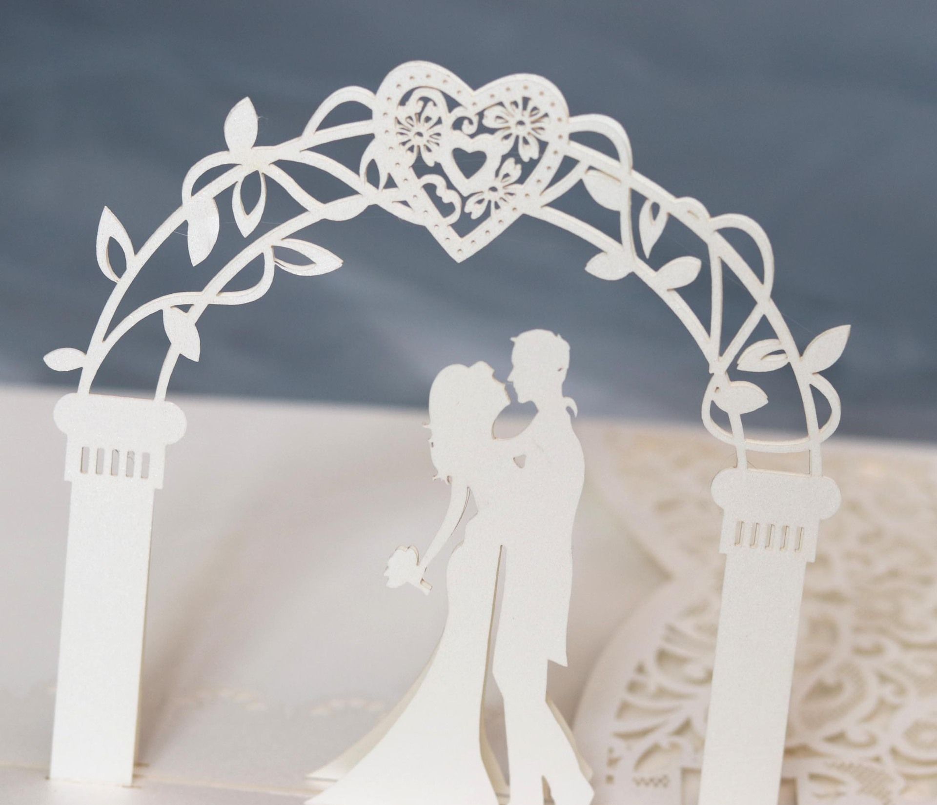 Wedding Invitations Fashion 3D Marriage Laser Cut Invite Card Hollow Out Personalized Insert Printing Mti Colors Folder Invitation ZZ
