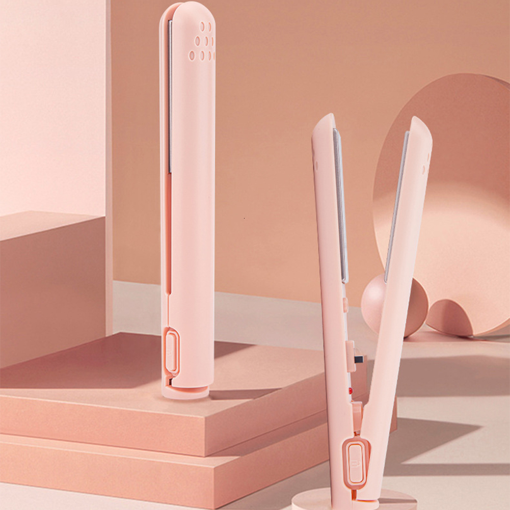 Hair Straighteners Portable Mini Straightener Iron Curler Dualpurpose Girls Curling Styling Tools DIY Home 230906