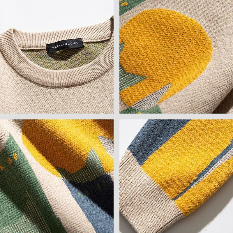 Men s Sweaters Mens Women Pull Knitted Sweater Sweatshirts Y2K Clothes Pullover Christmas Clothing Winter Jumper Knit Fleece For Men 230906