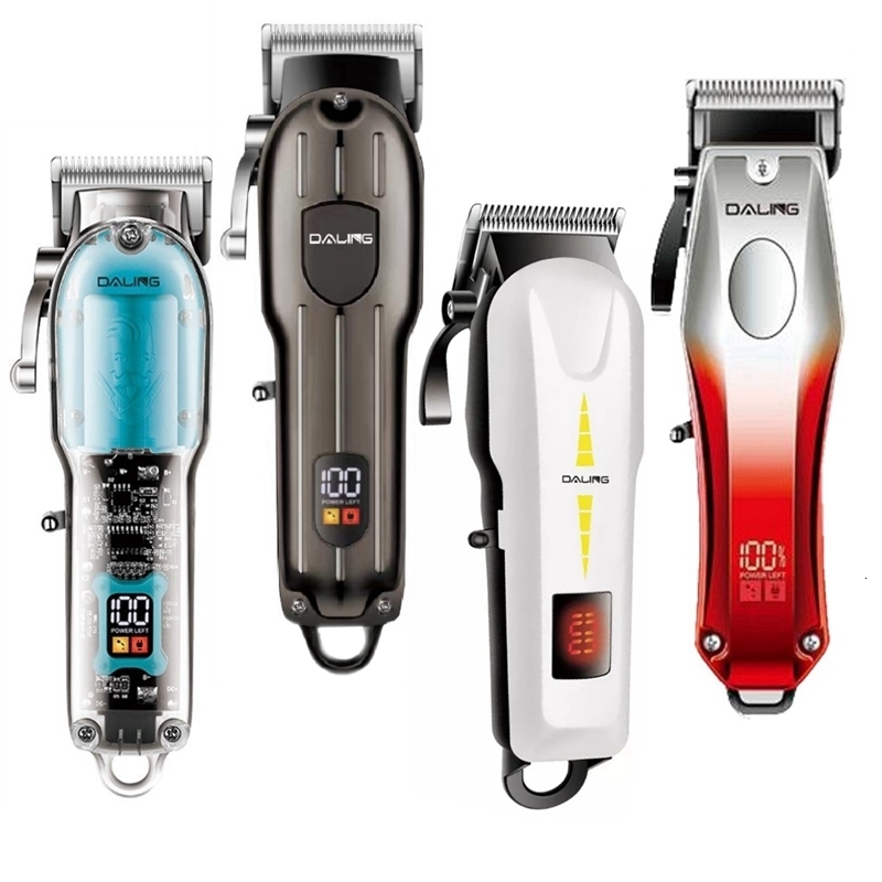 Electric Shavers Professional Cordless Hair Trimmer For Men Adjustable Rechargeable Clipper Cutting Machine Lithium Battery 230906