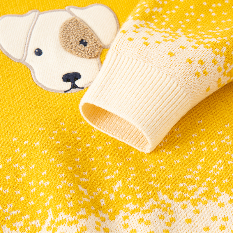 Pullover Dave Bella Winter Baby Girls Boys Sweaters Coat Kids Knitting Pullovers Tops Cartoon Dog DB4223608 230905