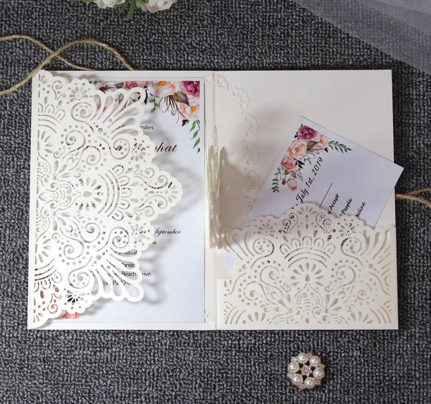 Wedding Invitations Bride And Groom Laser Cut Wedding Invitations Card Love Heart Greeting Card Valentines Day Wedding Party Favor ZZ
