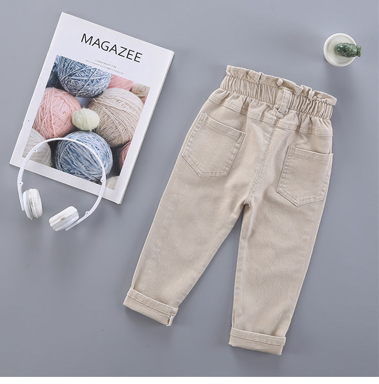 Trousers Children s radish pants spring autumn trousers baby kids girls elastic casual cotton P4 232 230906