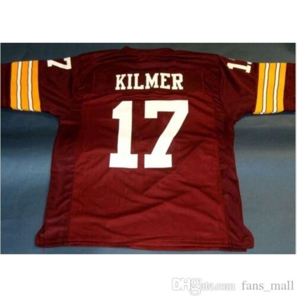 Custom Men Youth women Vintage CUSTOM #17 BILLY KILMER red College Football Jersey size s-5XL or Custom any name or number jersey