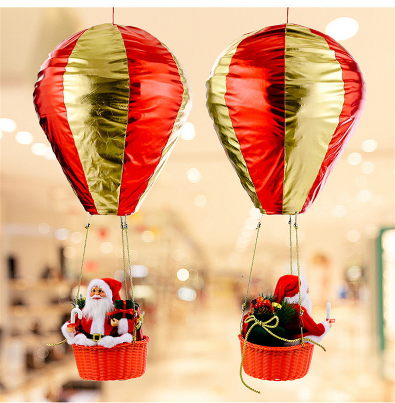 Decorations est Santa Claus Lantern Ball Hanging Pandents Navidad Ornaments Year Gifts Christmas Decor for Home 230905