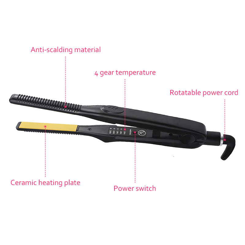 Hair Straighteners 310 Pencil Flat Iron Mini Straightener Fast Heating Beard Straightening Small For Short 230906
