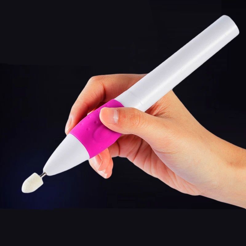 Nail Manicure Set Portable Battery Grinder Mini Written Test Electric Removal Exfoliating Polishing Tool 230906