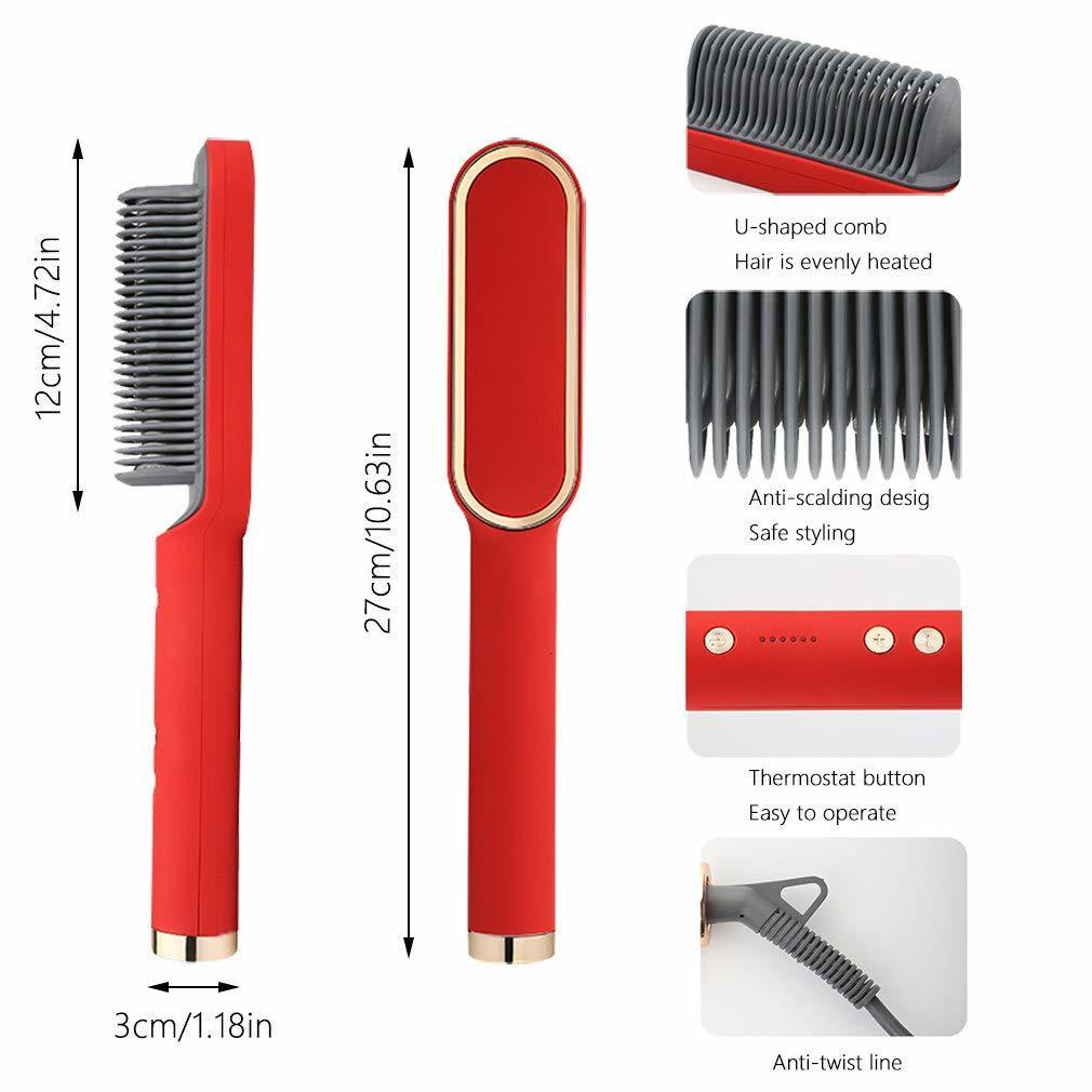 Hair Straighteners Straightener Professional Quick Heated Electric Comb Personal Care Multifunctional Hairstyle Brush 230906