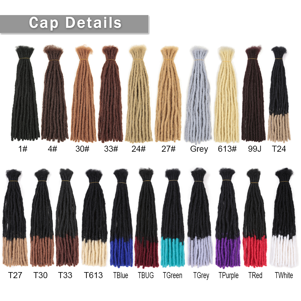 Human Hair Bulks Handmade Dreadlock Crochet Hair Extensions Soft Reggae Hair Synthetic Hair Braids For Afro Women And Men 6-20Inch Alibaby 230906