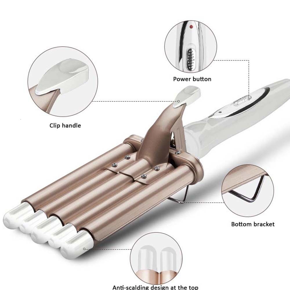 Curling Irons SONOFLY 22mm Triple Barrel Hair Curler Egg Roll Wavy Hairstyle Profession Hairdressing Tool Women Electric Iron JF270 230906