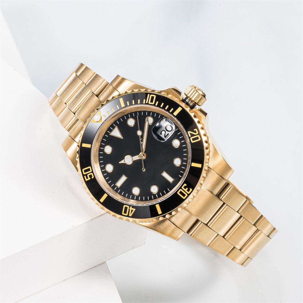 Submarine men's automatic mechanical ceramic watch 41mm stainless steel sliding buckle swimming sapphire luminous watch Montreux luxury