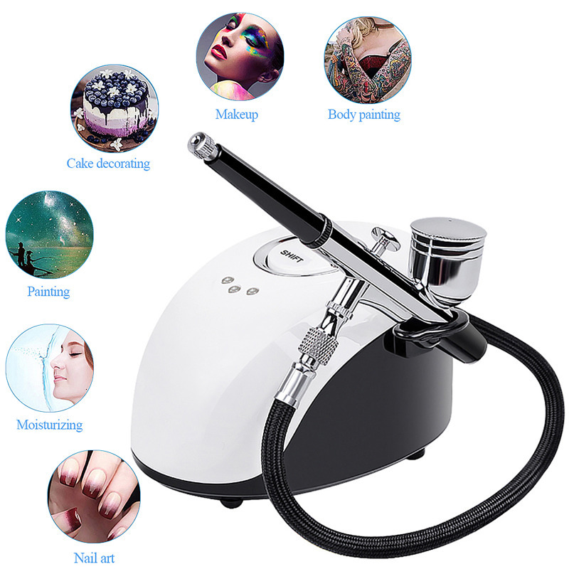 Face Care Devices Water Oxygen Air brush Injector Machine Face Steame Compressor Airbrush Makeup Tattoo Cake Spray Gun For Nail Art Desgin 230906