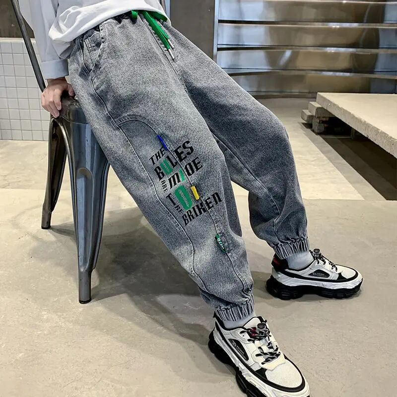 Jeans 412Y Boys Spring and Autumn Season Big Boys' Pants Style Handsome Fashionable Long 230905