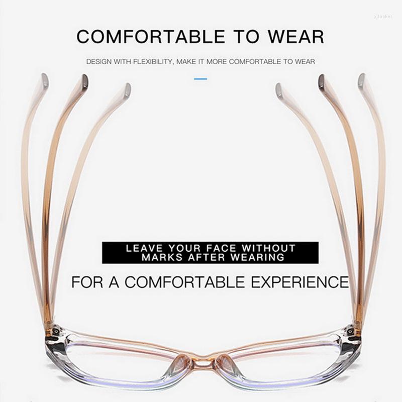 Sunglasses Cat Eye Glasses Optical Red Frame Women Blue Light Blocking Eyeglasses Brand Spectacles Computer Protection