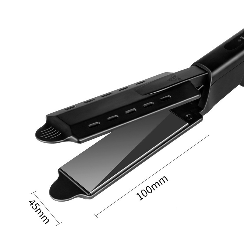 Hair Straighteners Ceramic Tourmaline Ionic Flat Iron Straighten FourGear Temperature Setting Salon Steam Straightener 230906
