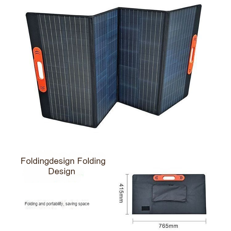 Portable Solar Panel 100W 150W 300W 400W 500W 600W With Dual 5v USB 18v DC Output Monocrystalline Solar Charger Foldable For Generator 12v Power Stati