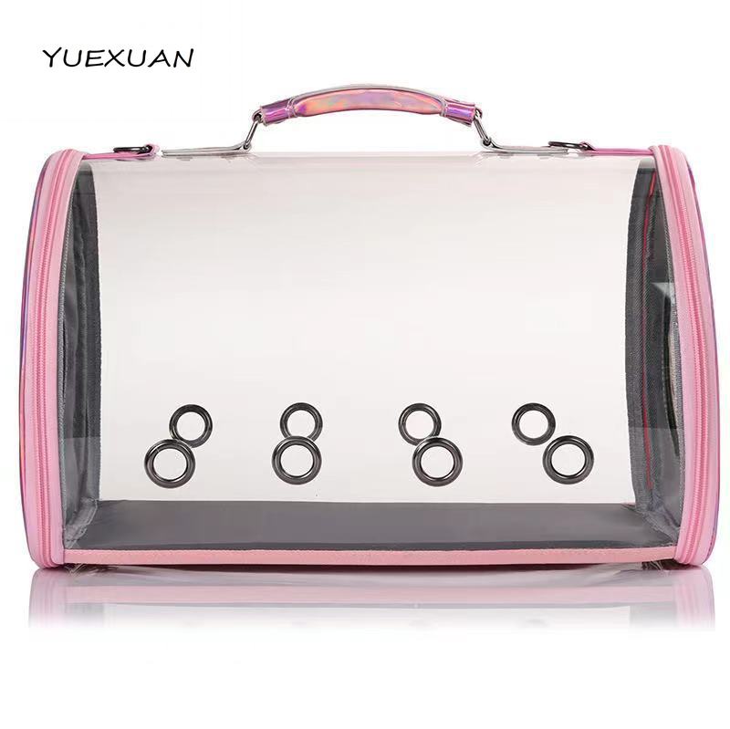 yuexuan transparent cat bag space capsule style large space portable pet bag breathable outdoor portable cat and dog bag carriers
