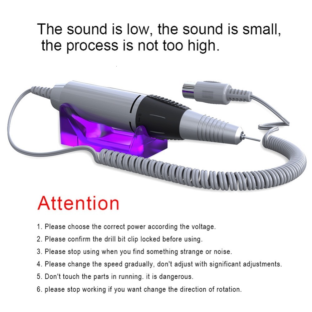 Nail Manicure Set 32W 35000RPM Pro Electric Drill Machine Apparatus For Pedicure Files With Cutter Art Pen Tools 230906