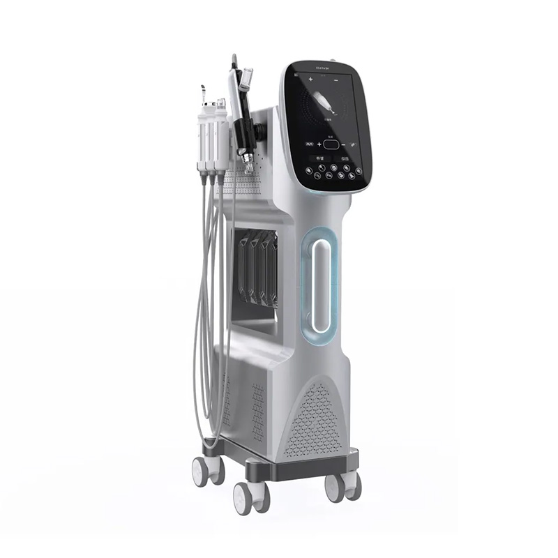 New Face 9 In 1 Aqua Facial Machine Super Bubble Oxygen Jet Peel Deep Clean Skin Scrubber Whiten Moisturizing Beauty Salon Device Skin Rejuvenation Fa