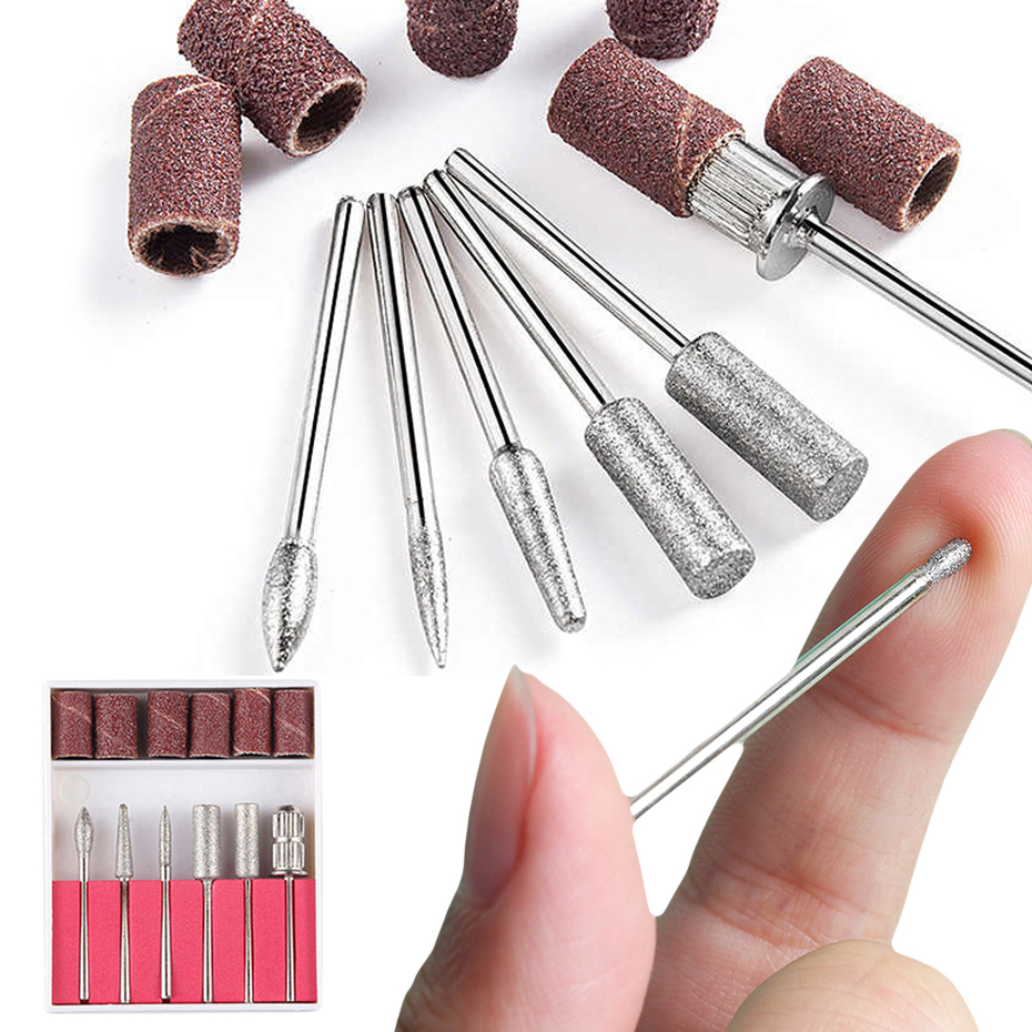 Nail Manicure Set Wool Quartz Diamond Nails Drill Machine Pedicure Electric Sander Cutters Polisher LEHBS011P1 230906