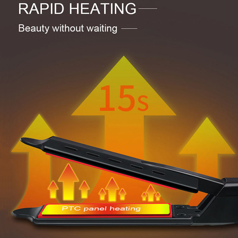 Hair Straighteners Ceramic Tourmaline Ionic Flat Iron Straighten FourGear Temperature Setting Salon Steam Straightener 230906