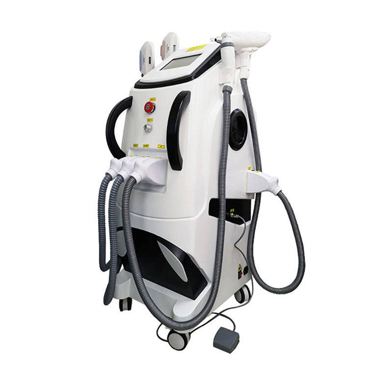 Multifunction 4 Handles Picosecond Tattoo Pigment Removal Skin Whitening Machine 2 OPT Laser Handles Hair Removal Depilation RF Wrinkle Removal Device