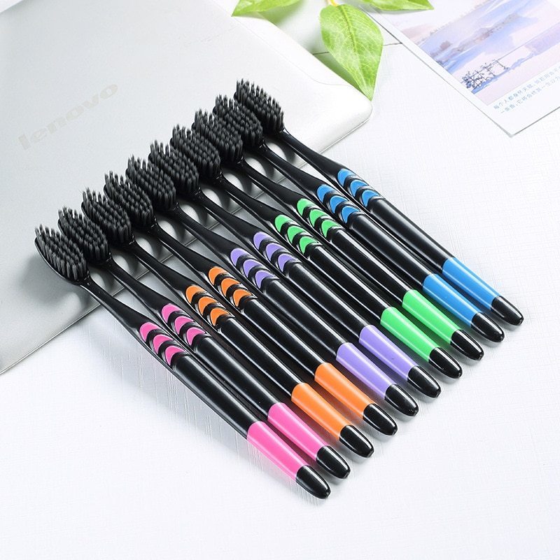 Toothbrush Cross Border Jianpai Soft Bristle Adult Bamboo Charcoal Household Fine Hair Antibacterial Men and Women 230906