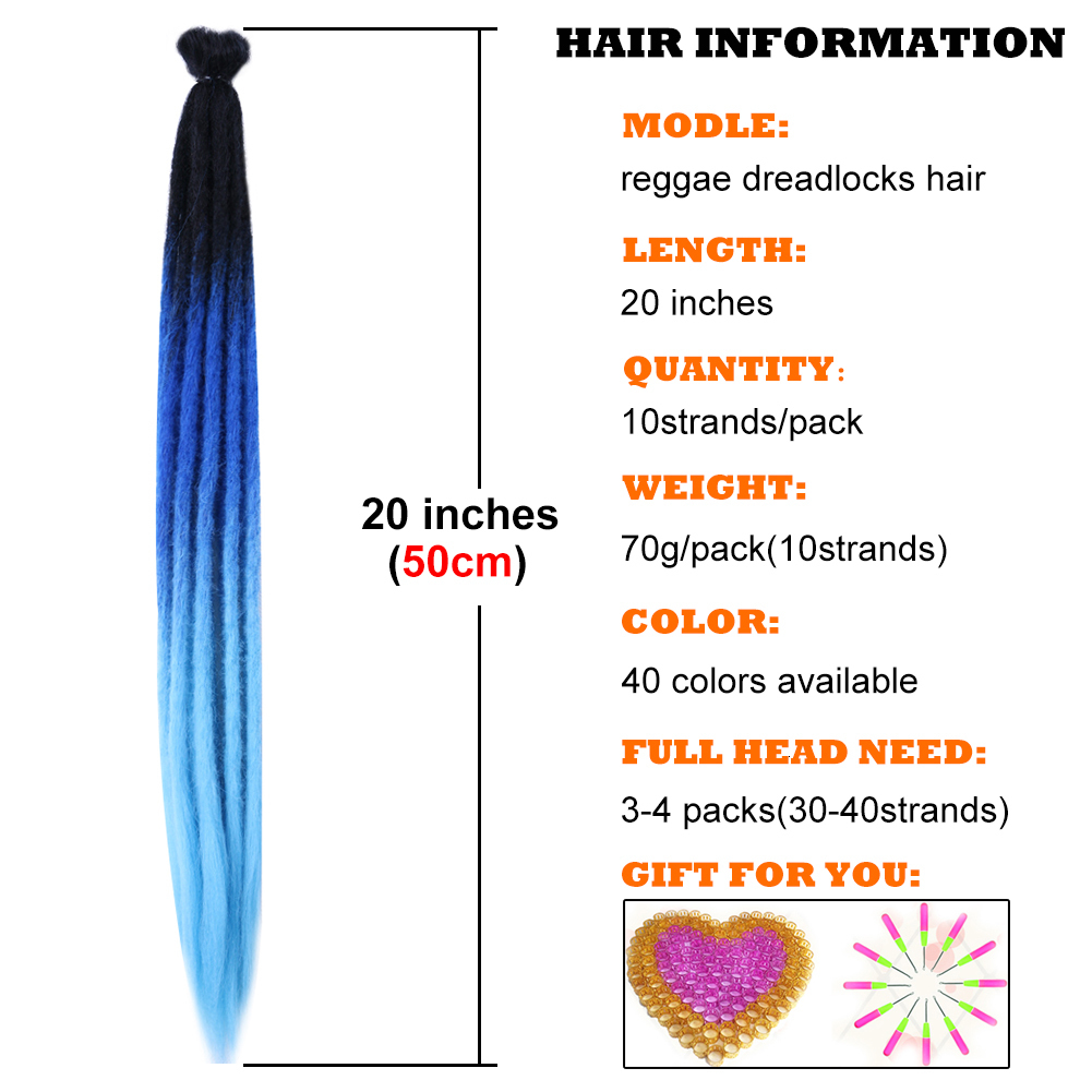 Human Hair Bulks Hippie Reggae Hair Dreads Handmade Dreadlocks Hair Extension Soft Locks Crochet Hair Faux Locs Hip Hop Rock Roll Braiding Hair 230906
