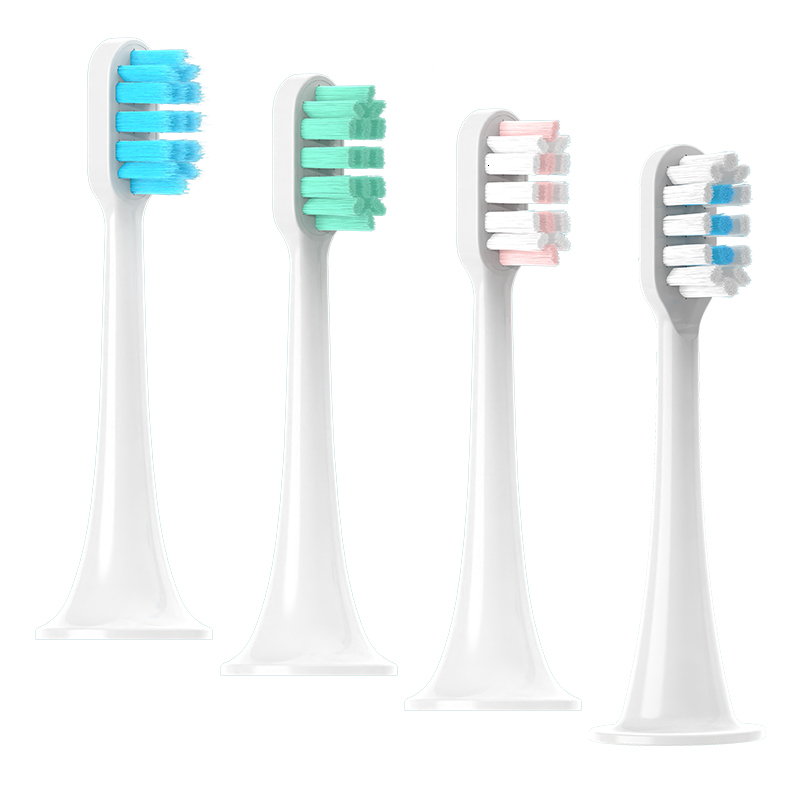 Toothbrushes Head Replacement Brush Heads For Xiaomi Mijia T300 T500 T700 Electric Toothbrush Nozzles With Dust Cover Sealed Package Soft Bristle 2309