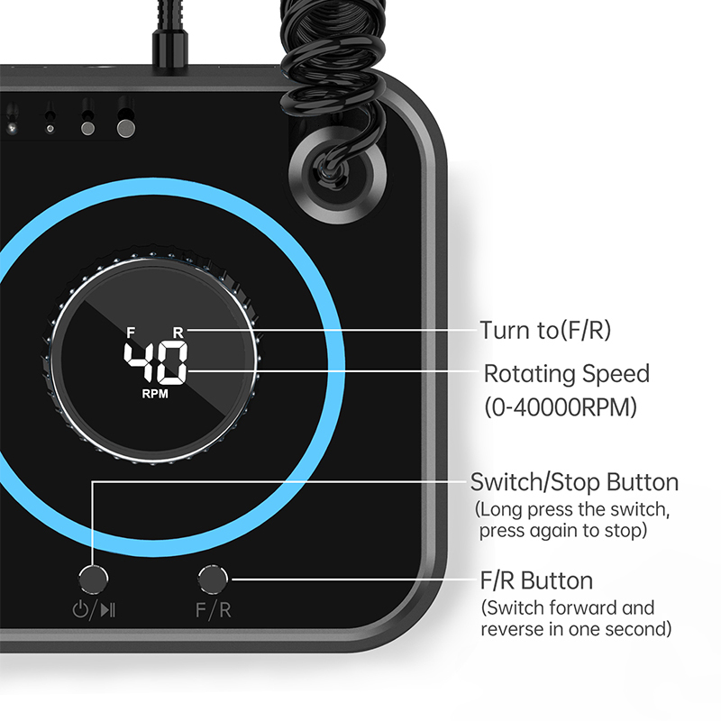 Nail Manicure Set 40000RPM Electric Drill Professional Machine With Brushless Motor Nails Sander Salon Polisher Equipment 230906