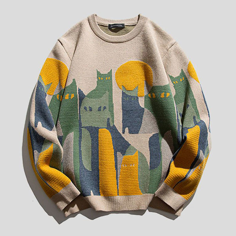 Men s Sweaters Mens Women Pull Knitted Sweater Sweatshirts Y2K Clothes Pullover Christmas Clothing Winter Jumper Knit Fleece For Men 230906