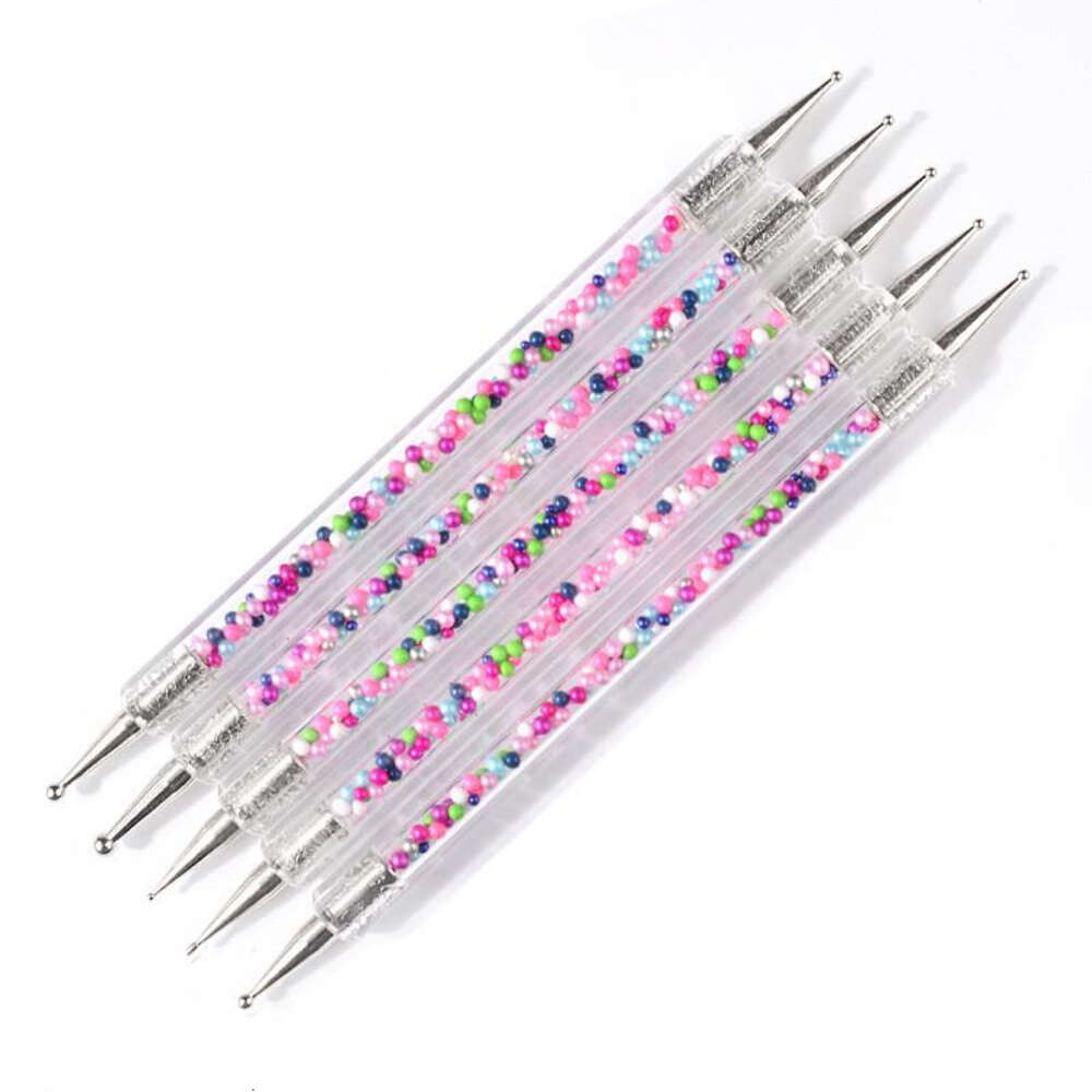 Acrylic Nail Art Dotting Pen UV Gel Painting Drawing Nail Art Dot Point Drill Pen Double Head Decorations Manicure Tools Pluma Punteadora Para Decorac