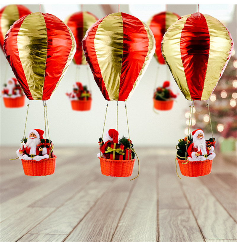 Decorations est Santa Claus Lantern Ball Hanging Pandents Navidad Ornaments Year Gifts Christmas Decor for Home 230905