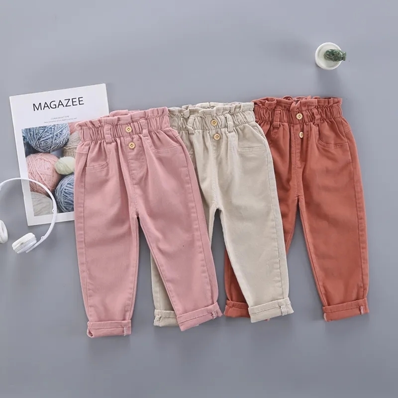 Trousers Children s radish pants spring autumn trousers baby kids girls elastic casual cotton P4 232 230906