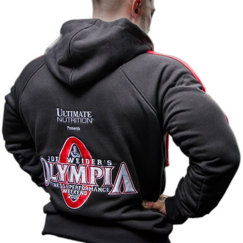 Men's Hoodies Sweatshirts OLYMPIA Men Gyms Hoodies Gyms Fitness Bodybuilding Sweatshirt Pullover Sportswear Male Workout Hooded Jacket Clothing 2